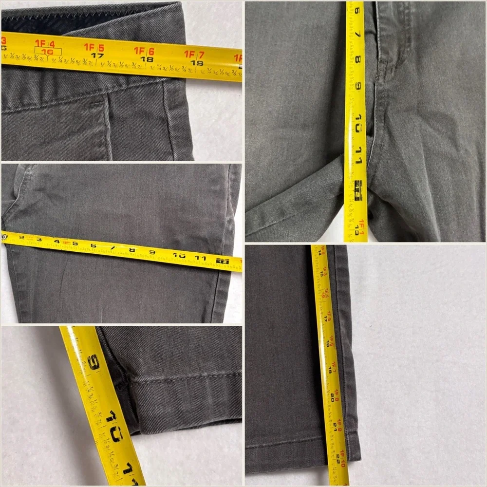 Volcom Mens 38 Modern Chino Shorts Charcoal‎ Grey Skater Casual Streetwear